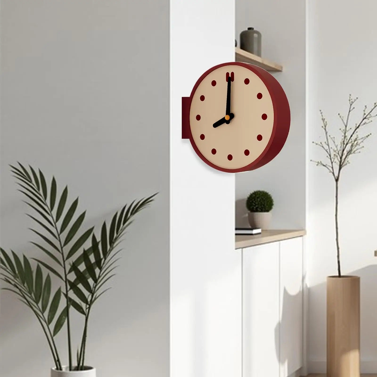 Corner Wall Clock Tabletop Clock Decorative Modern Watch Craft Art Stylish Corner Wall Clock Tabletop Clock Decorative Modern Watch Craft Art Stylish