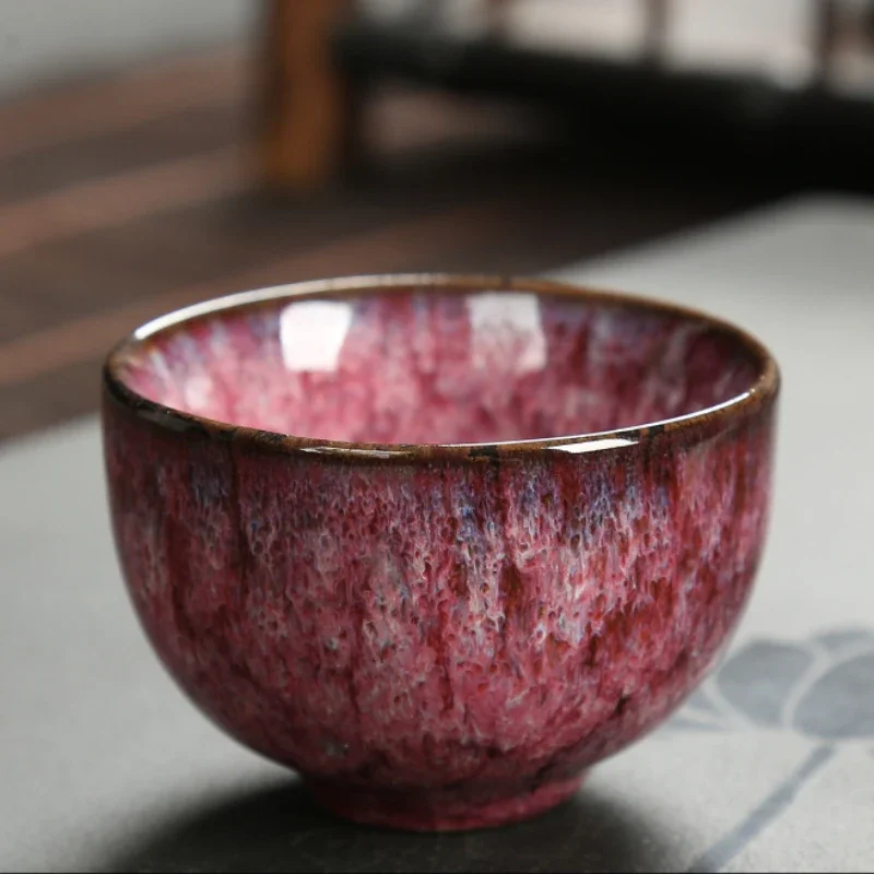 Ceramic Tea Cup Porcelain Kung Fu Kiln Pottery Kitchen Supplies Coffeeware Pottery Teaware Sets Tea Mugs Cup Household Drinkware