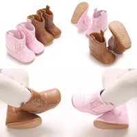Toddler Footwear Boots Newborns Prewalkers For Unisex Baby Boys Girls Winter Keep Warm Moccasins Half Boots Shoes 0-18M 1