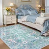 Retro Living Room Carpet Bohemian Light Luxury Floral Large Area Bedroom Rug Machine Washable Non-slip Coffee Table Mat Ковер 러그 4