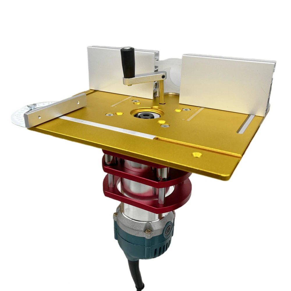 Router Insert Plate Aluminum Router Table Lift Kit for 65mm Diameter Motors Woodworking Workbench Trimmer Engraving Machine Tool