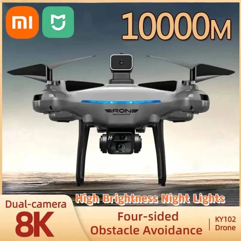 

Дрон XIAOMI MIJIA KY102 8K с двойной камерой для аэрофотосъемки 360 Профессиональный обход препятствий оптический поток четырехосевой радиоуправляемый самолет