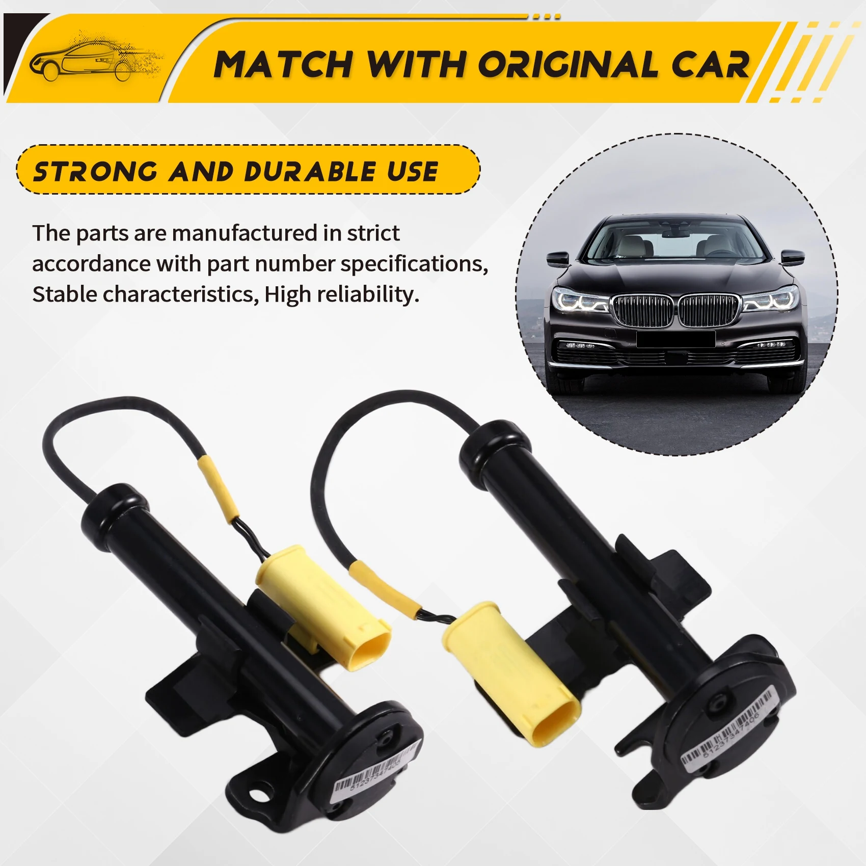 BMW 7 시리즈 G12 8 시리즈 G15 G16 G14 M8 F92 F93 1쌍 후드 힌지 액추에이터 51237347405 51237347406