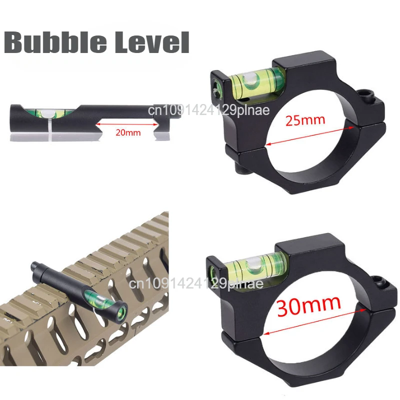 Hunting Spirit Bubble Level Optical Scope Mounts for 11mm/20mm Picatinny Rail Rifel Scope Leveling Tool Kit Hunting Accessories