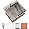 21 Inch Undermount Bar Sink Workstation - Bokaiya 21x20 Bar Sink Outdoor Rv Undermount Sink 16 1