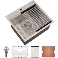 21 Inch Undermount Bar Sink Workstation - Bokaiya 21x20 Bar Sink Outdoor Rv Undermount Sink 16 1