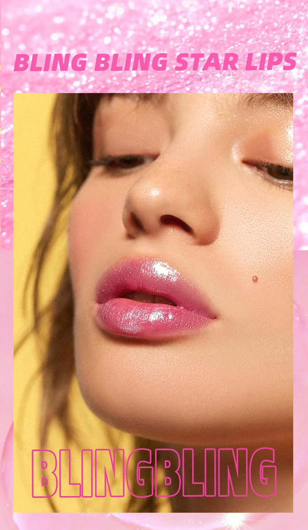 Description Picture 4 of itemMoisturizing Mirror Lip Gloss Glitter Jelly Lipstick Temperature Color Changing Lip Oil Transparent Shiny Lip Care Cosmetics