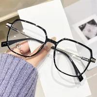 Lunettes de myopie à grande monture pour hommes et femmes, blocage de la lumière bleue, Anti-fatigue oculaire, Vision HD, lentille de Prescription-1.25-2.25 2