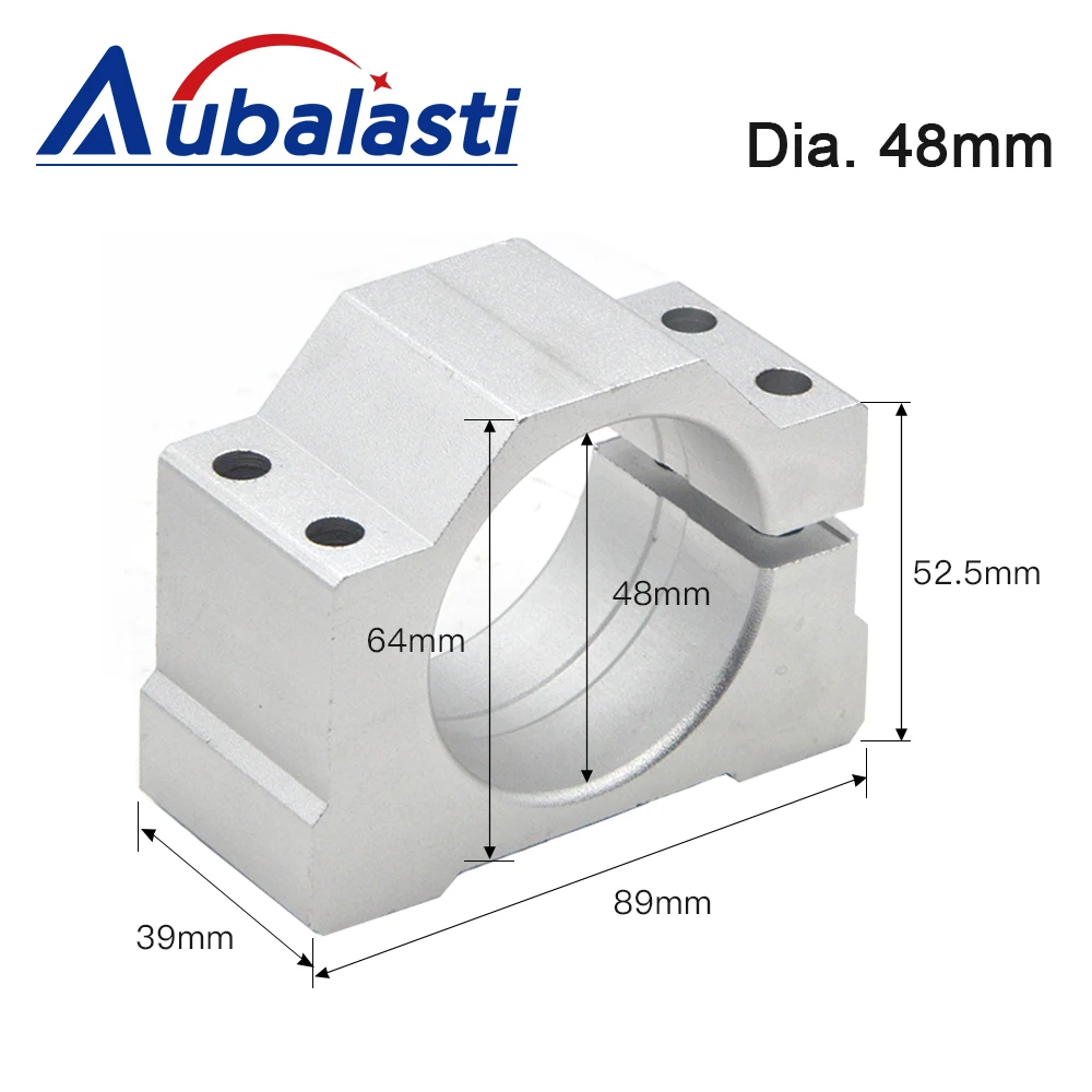 CNC Router Machine Spindle Clamp Diameter 48mm 52mm Spindle Motor Clamp for 300w 400w 500w 600w Motor Mounts Bracket spindle clamp holder