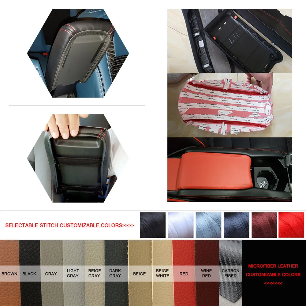 부드러운 가죽 팔걸이 커버, VW 골프 5 MK5 2005 2006 2007 2008 2009 2010, 자동차 센터 컨트롤 팔걸이 박스 스킨 커버 트림