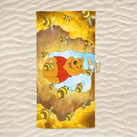 Winnie The Pooh Beach Shower Towel Cotton 100% Towels Bathroom Bath & Items Microfibre Anime Sauna Travel Cute Room Decor 1