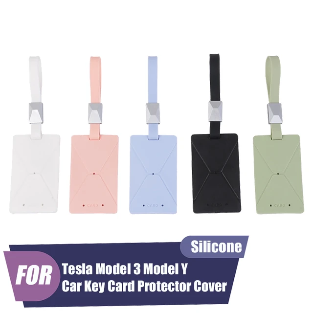 Silicone Car Key Card Holder Protector Cover with Key Chain For
