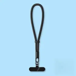 Universal Phone Lanyard with 360° Rotation and Adjustable Neck/Crossbody Strap | Enhanced Anti - Drop Design (Short Black)