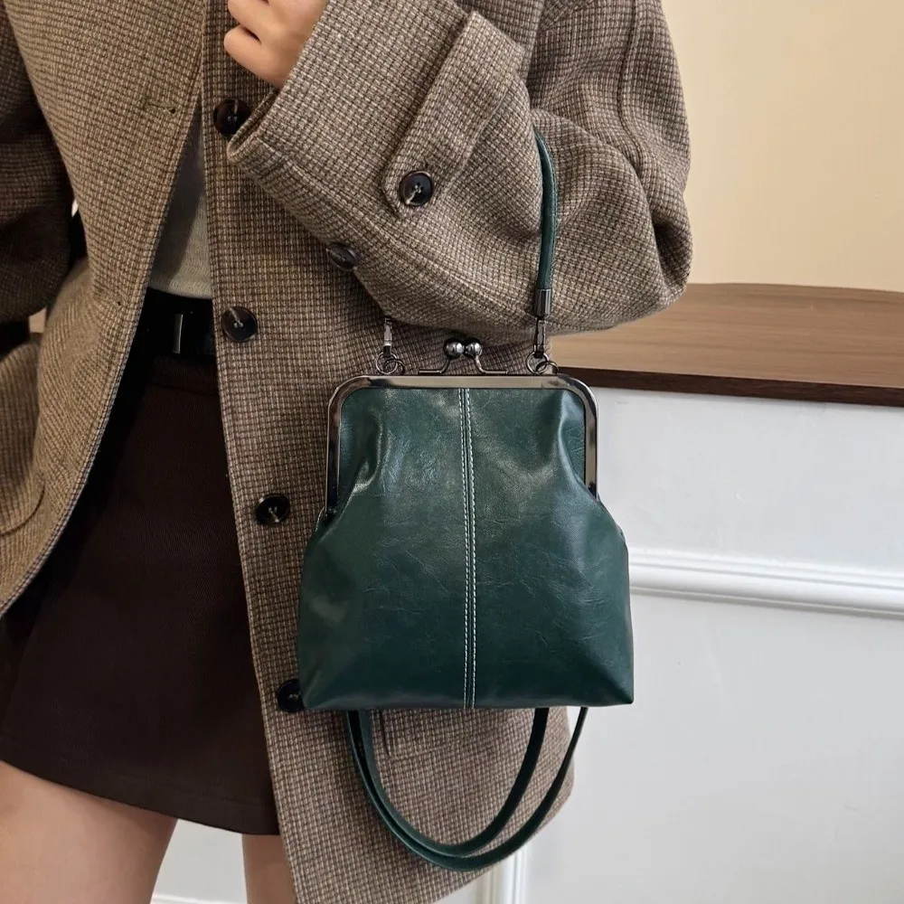 Neue Mode Retro-Stil Damenhandtasche Große Kapazität PU-Leder Schultertasche Elegante Wasserdichte Umhängetasche für Damen und Mädchen – Detail 5