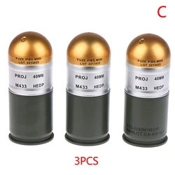 Set of Mini Grenade Replica Storage Cases - Decorative Toy Collection Display Boxes (3 pcs)