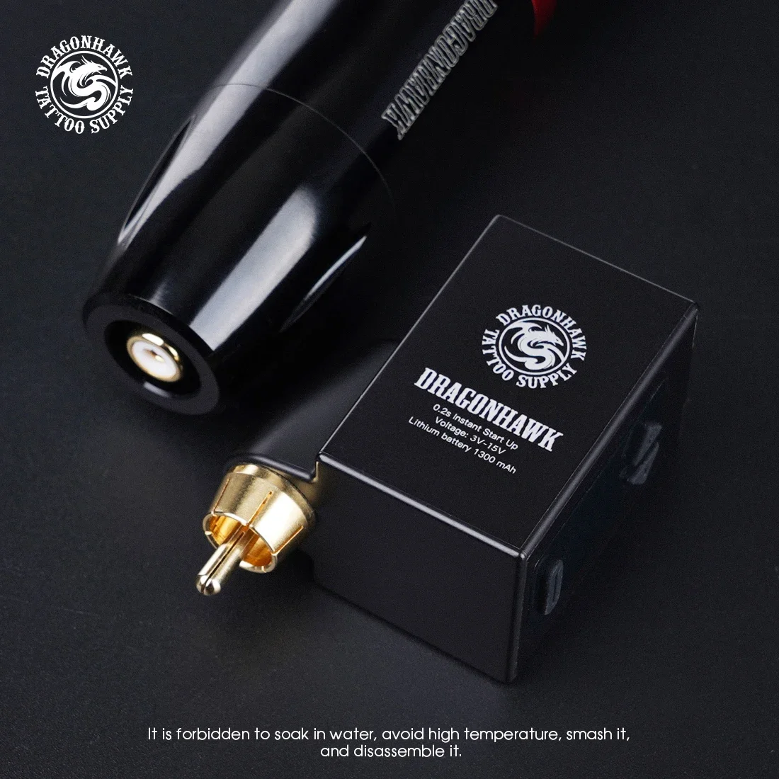 Dragonhawk LCD Mini Wireless Battery Power For Tattoo Pen Machine RCA Cord Permanent Makeup Power Supply Supplies