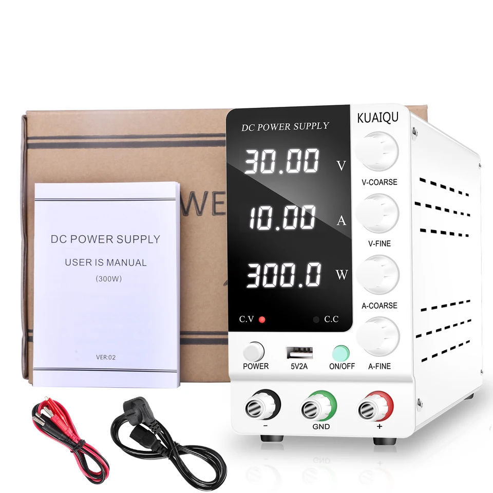 Adjustable DC Power Supply 30V 10A Regulator