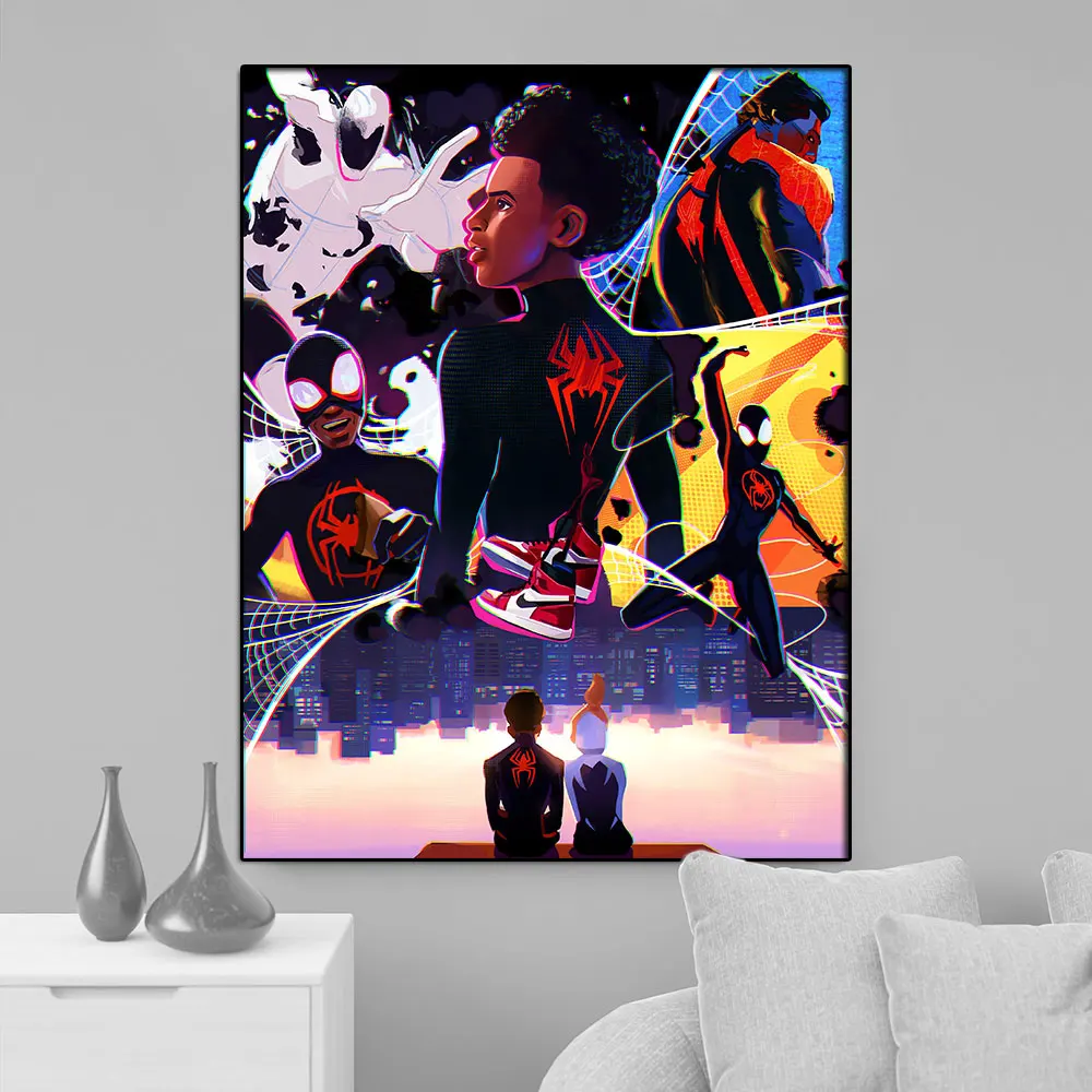 Spider-Man: Avengers Miles Morales Spiderverse Poster E Stampa Film Picture Film Canvas Painting Wall Art For Room Home Decor