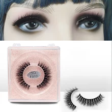 

Wavy 3D Mink Lashes Fluffy Soft Wispy Natural Cross Eyelash Extension Reusable Lashes Mink False Eyelashes Makeup 3DF001