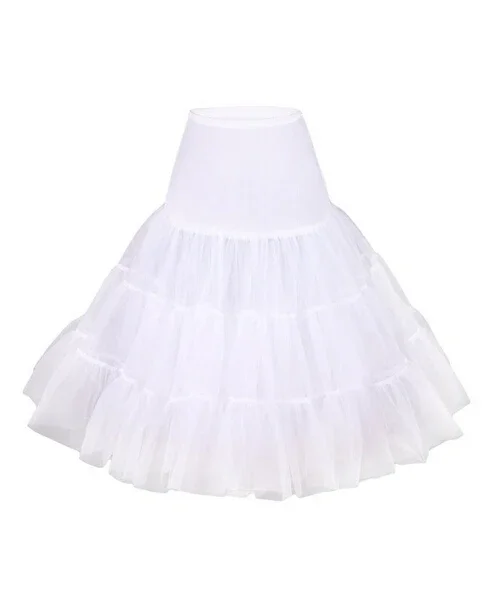 Wedding Petticoat Puffy Short Organza Halloween Women Crinoline Vintage Underskirt