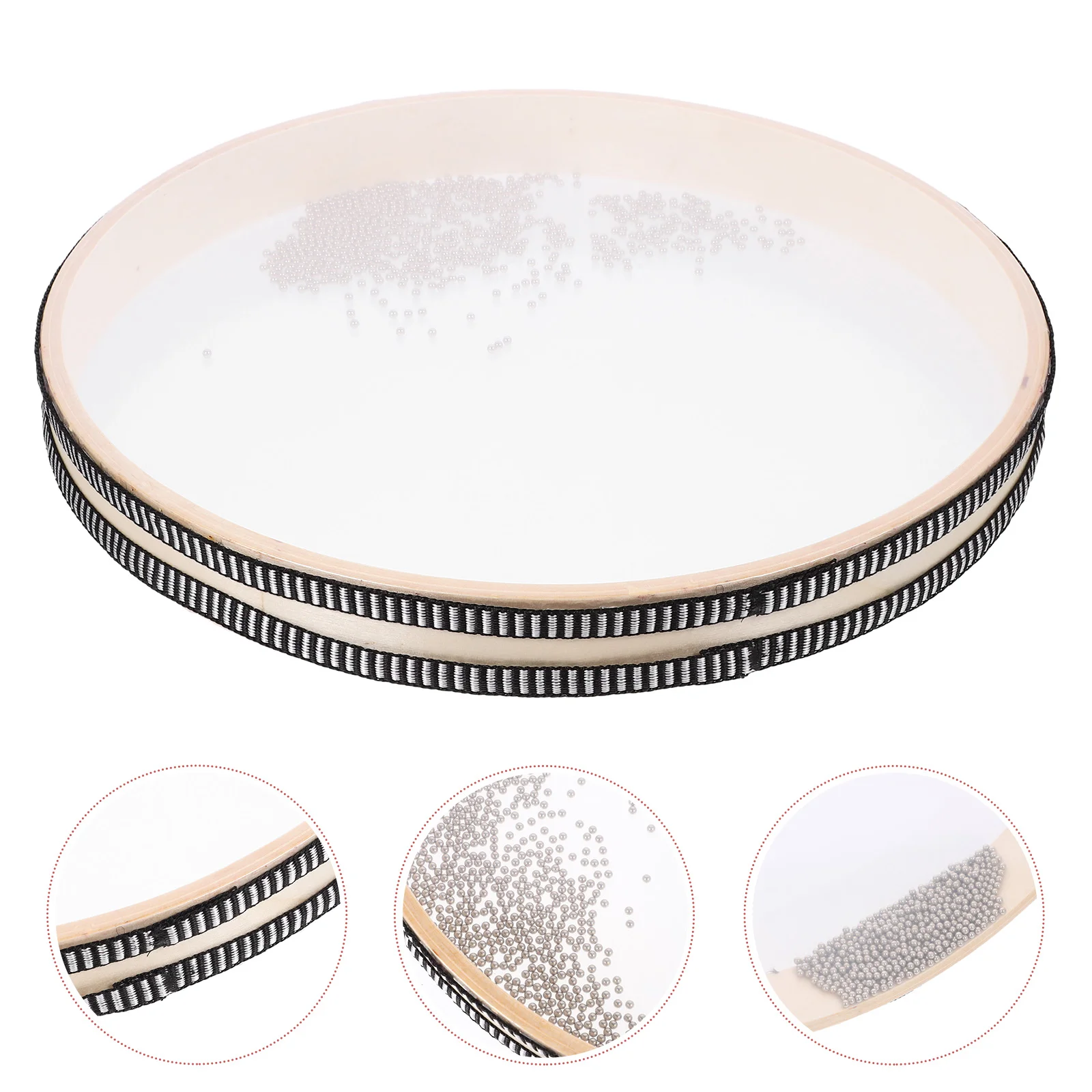 

Baby Montessori Ocean Wave Bead Hand Drum Music Instruments Toys Early Learning Music Percussion Educational Toys For Baby Gifts