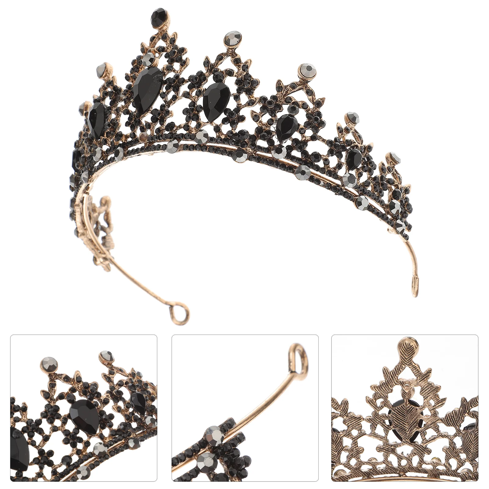 Bridal Crown Woman'S Retro Styled Pearl Headband Headdress Handmade Birthday Party Wedding Hair Accessories Jewelry Headwear