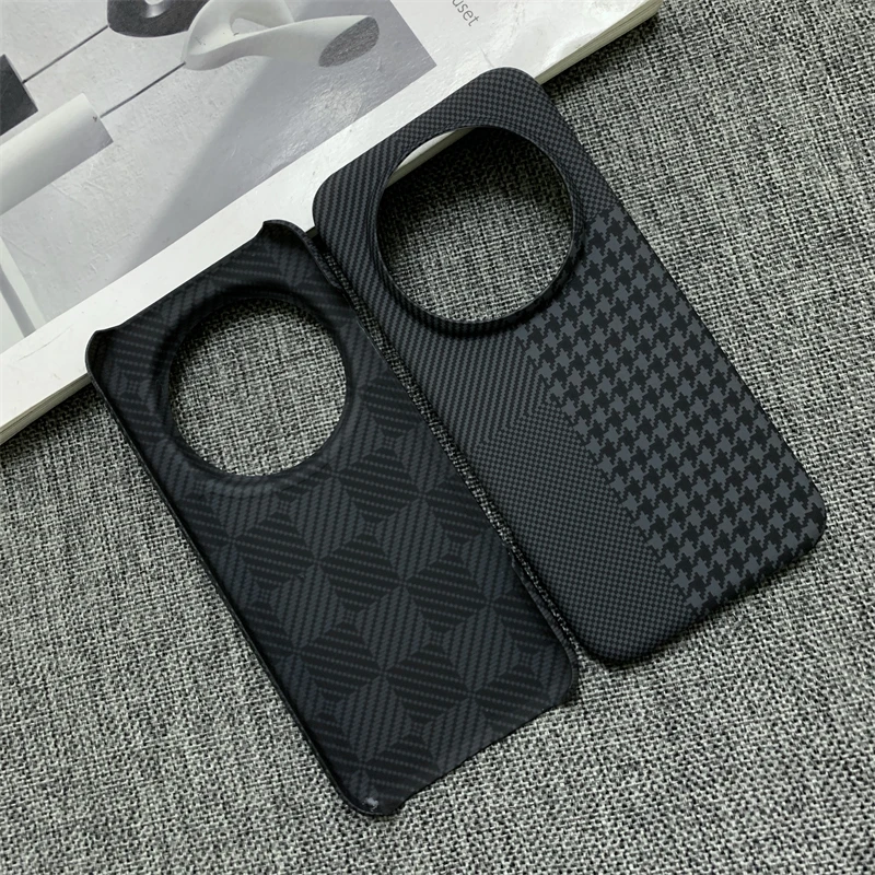 Carbon Fibre Pattern Protective Phone Case - Hard PC Back Cover Shell Bumper