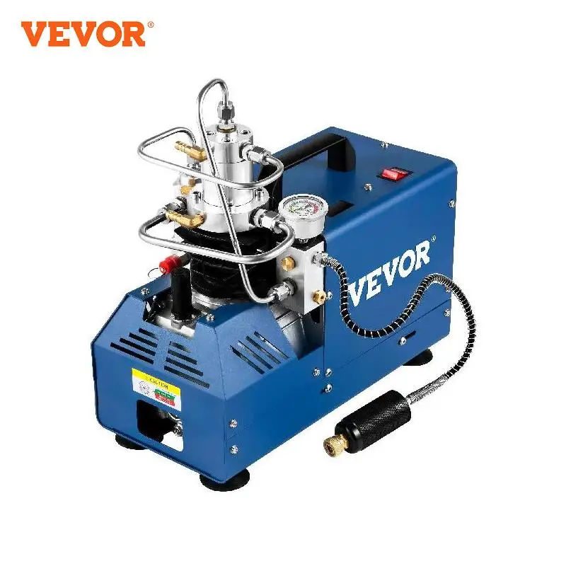 Vevor Compressore Elettrico 220V Ad Alta Pressione 1800W, Pompa Ad Aria Compressa A Modo Di Arresto Manuale Con Tubo E Tappo, Adatta Per Bombole Subac