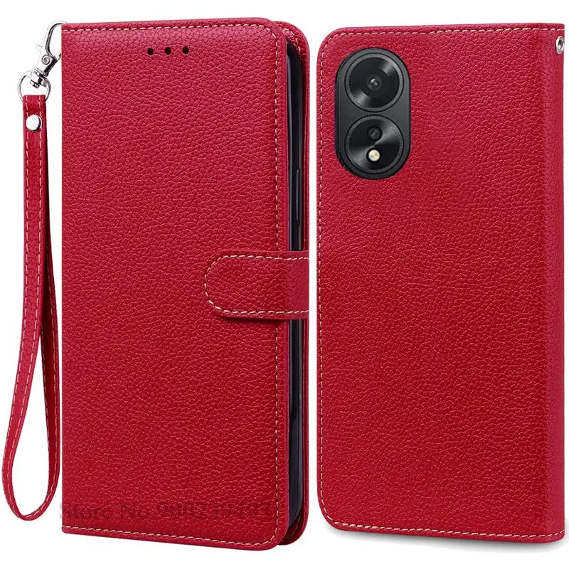 Leather Flip Wallet Phone Case with Silicone Cover - Elegant Design