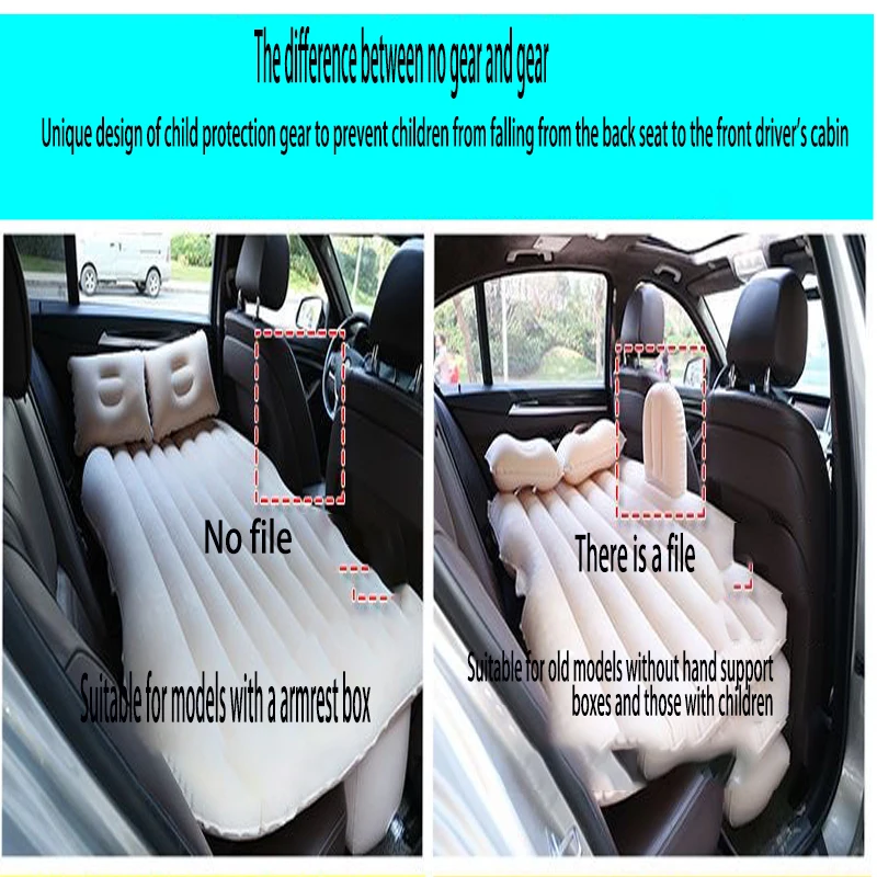 Split car Travel Bed Automatic Air Mattress Sleeping Pad Inflatable BackSeat Bed Outdoor Cushions Camping Sofa for