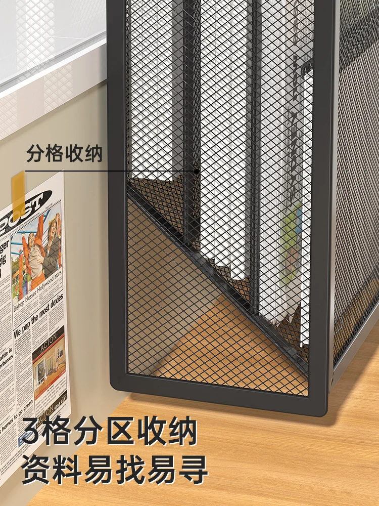 Folder storage rack office supplies organizing rack home desktop multi-layer file frame office metal book stand desktop storage shelf,desktop storage kit