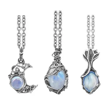Moonstone Pendant Necklace 1