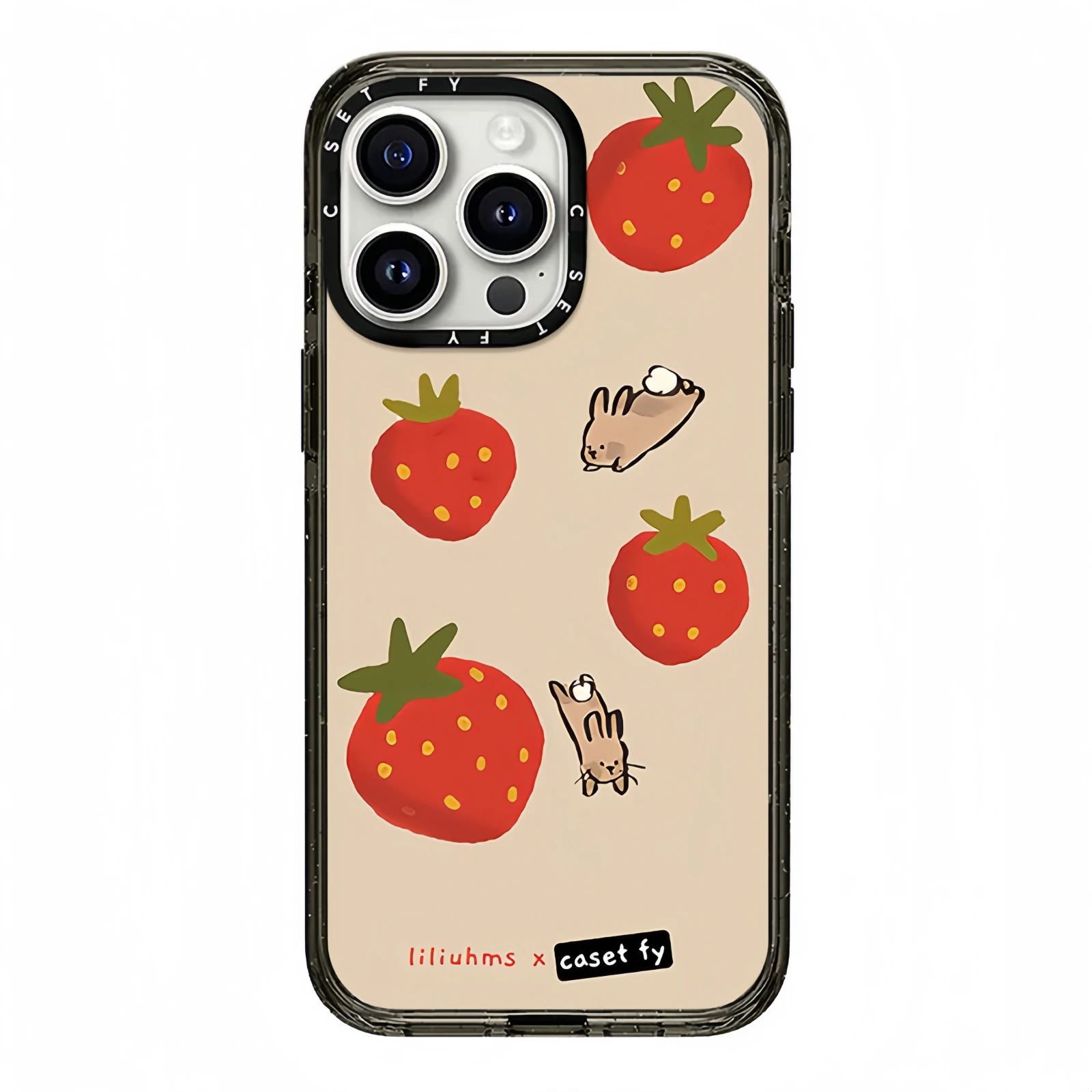 

Strawberry Rabbit Anti Drop Phone Case, Suitable for iPhone 15,14,13, Plus, Pro, Max