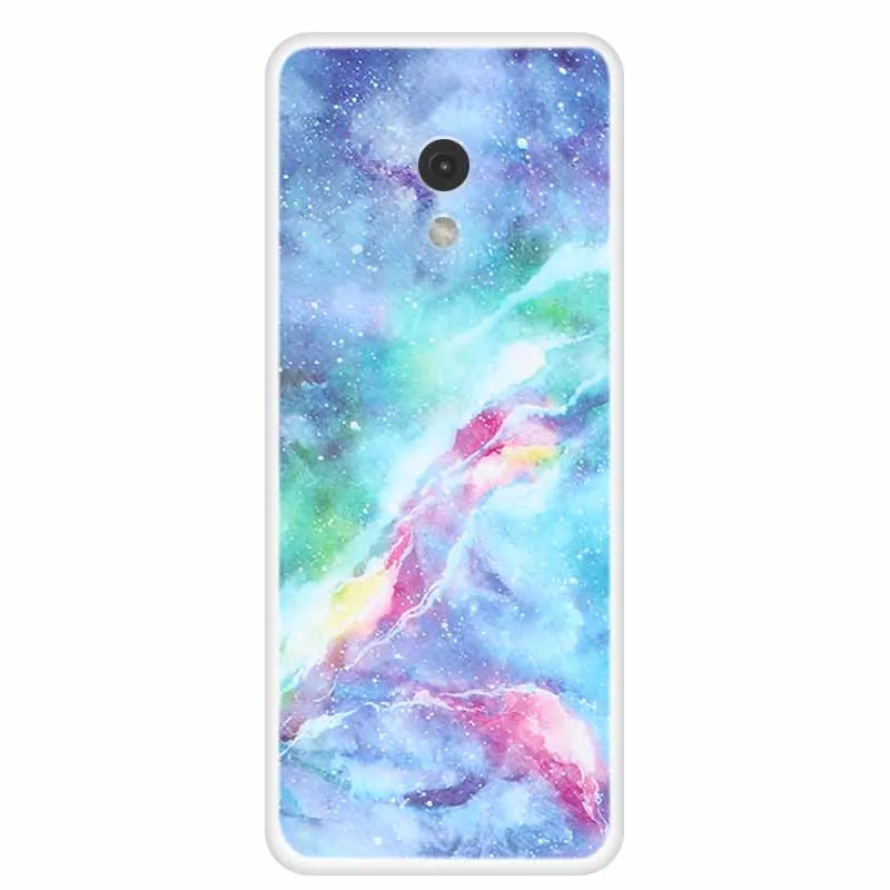 Marble Painted Clear TPU Back Cover - Protective Clear Shell