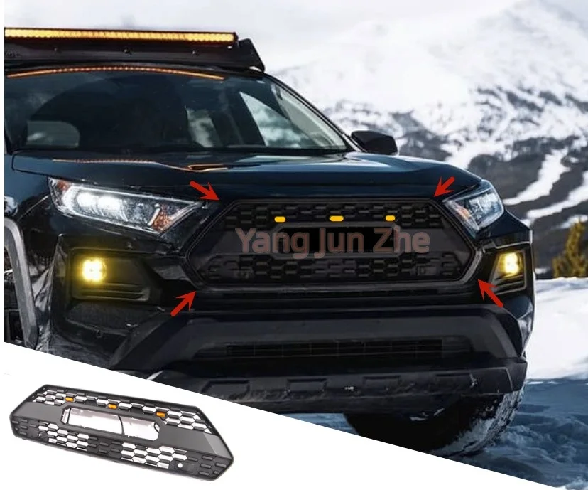 AutoPartsCarRadiatorMeshGrilleWithLEDLightsFitForToyotaRAV420192022For.jpg