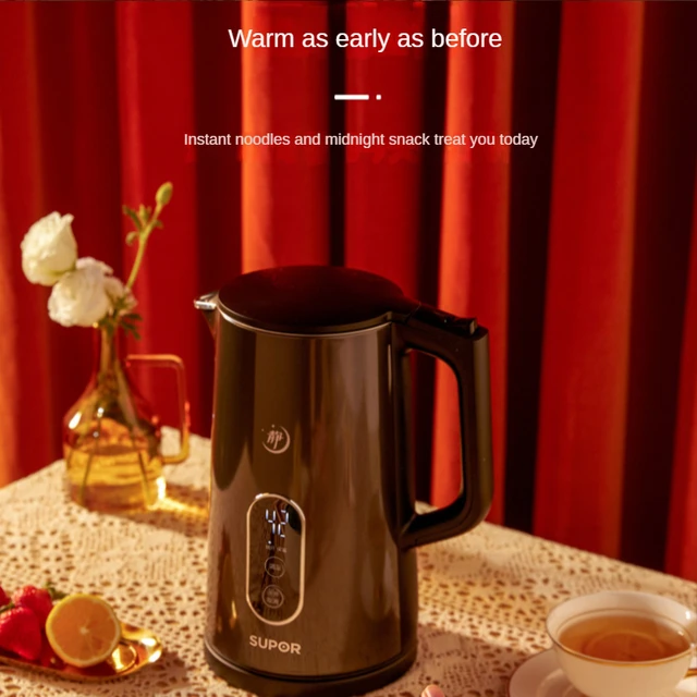 Electric Kettle Household Large Capacity Stainless Steel Constant  Temperature Kettle Automatic Insulation Tea Brewing - AliExpress