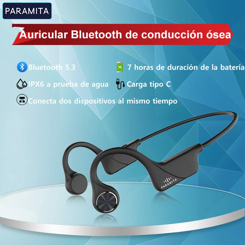 Boean Auriculares Bluetooth, auriculares inalámbricos con 16 horas de  reproducción, Bluetooth 5.3, auriculares inalámbricos HD de graves  profundos