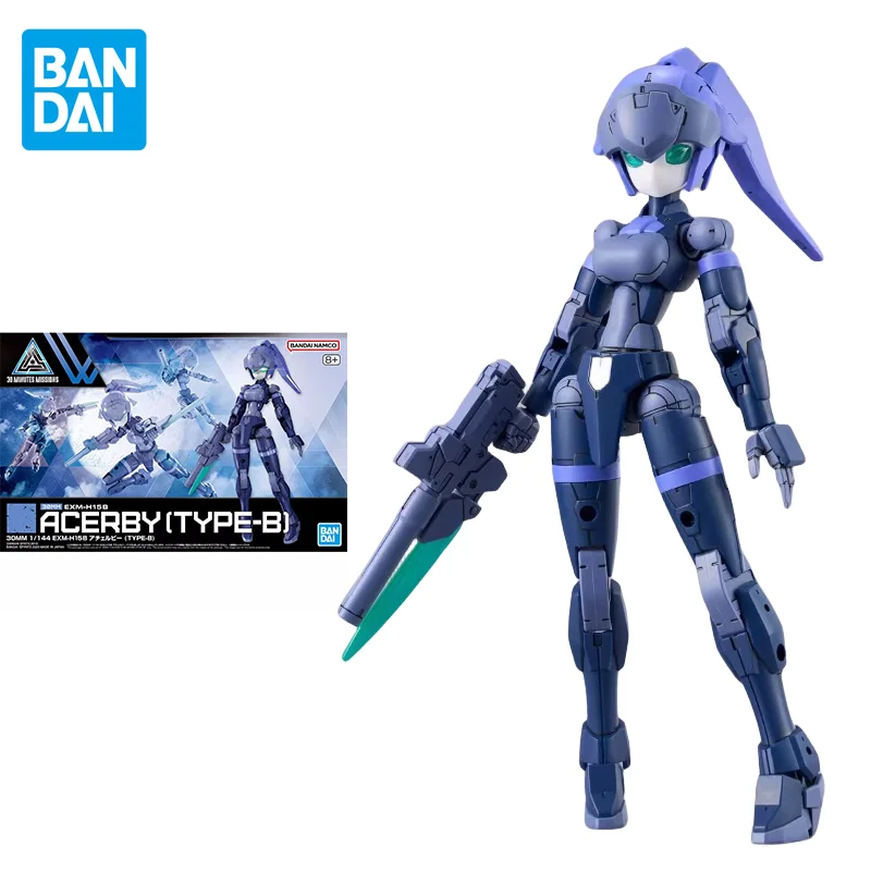 

Bandai Original 30MS Anime 1/144 EXM-H15B ACERBY(TYPE-B) Action Figure Assembly Model Toys Collectible Model Gifts for Children