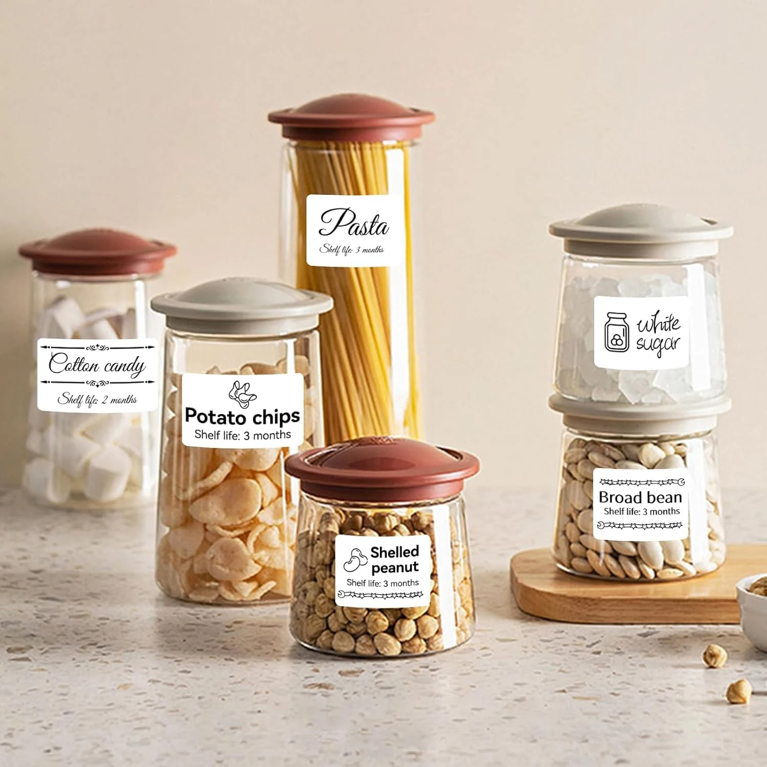 Niimbot B1 White Sticker Waterproof Paper Adhesive Nail Label Anti-Oil For B21 B31 Mini Portable Thermal Printer Tape More Size