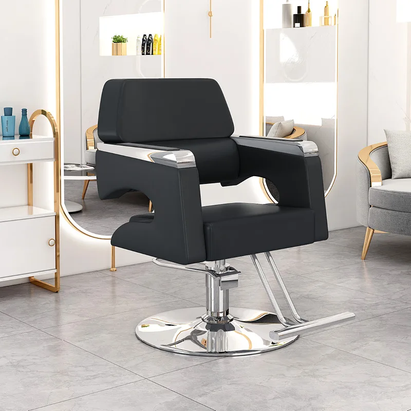 High Stool Adjustable Hydraulic Facial Chair Men Swivel Hairdressing Chairs Sillas De Barberia Profesional Beauty Furniture