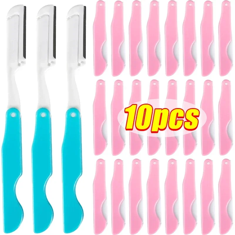 Folding Eyebrow Trimming Knife Portable Blade Hair Removal Cutters Anti-Scratch Razor Makeup Tools Professiona Facial Scraper eyebrow trimmer set eyebrow trimmer eyebrow razor set eyebrow razor eyebrow scissors eyebrow trimmer blade eyebrow scraper