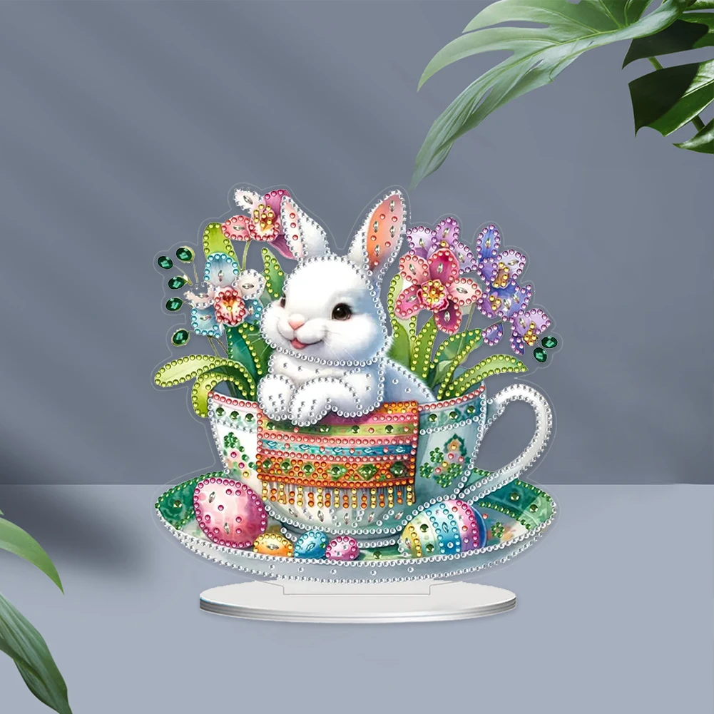 Easter Egg Special Shaped Table Top Diamond Painting Ornament Kits 5D DIY Diamond Art Tabletop Decorations Adults Beginner diamond painting