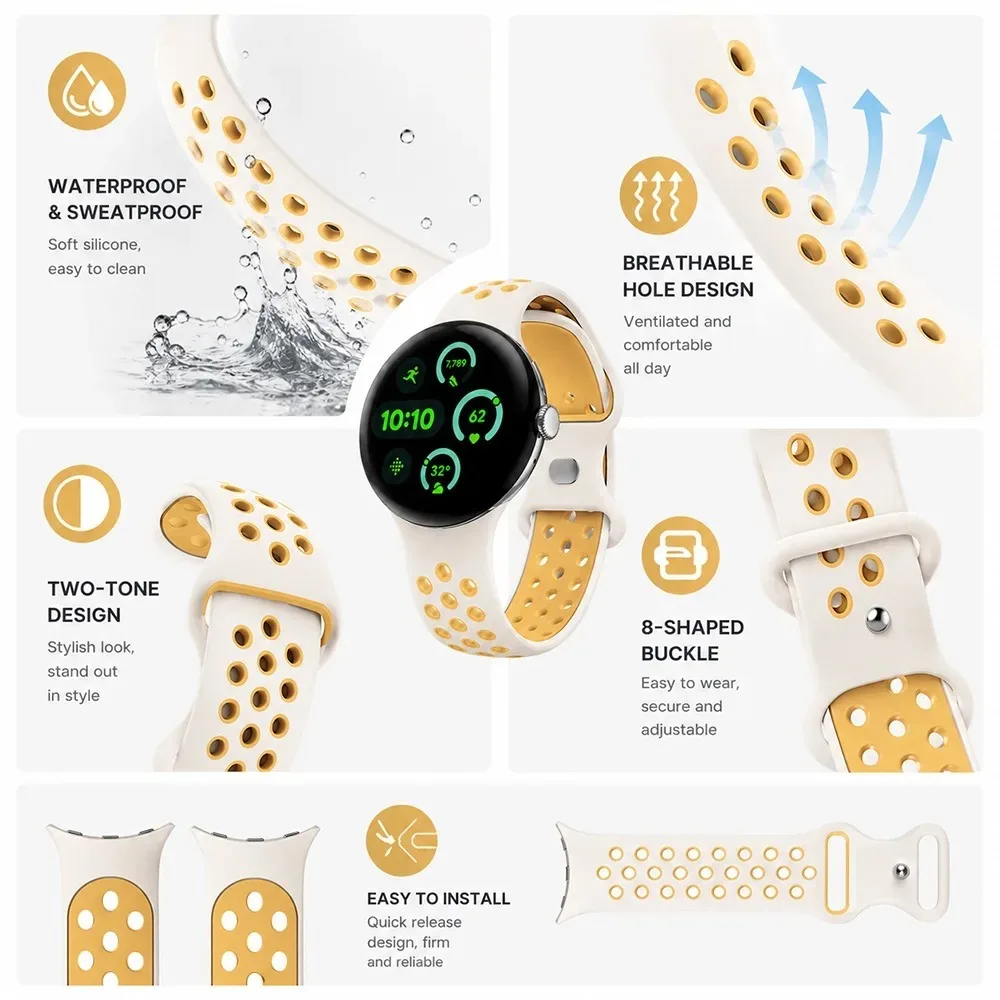 Original Style Waterproof Silicone Unisex Sport Wristband