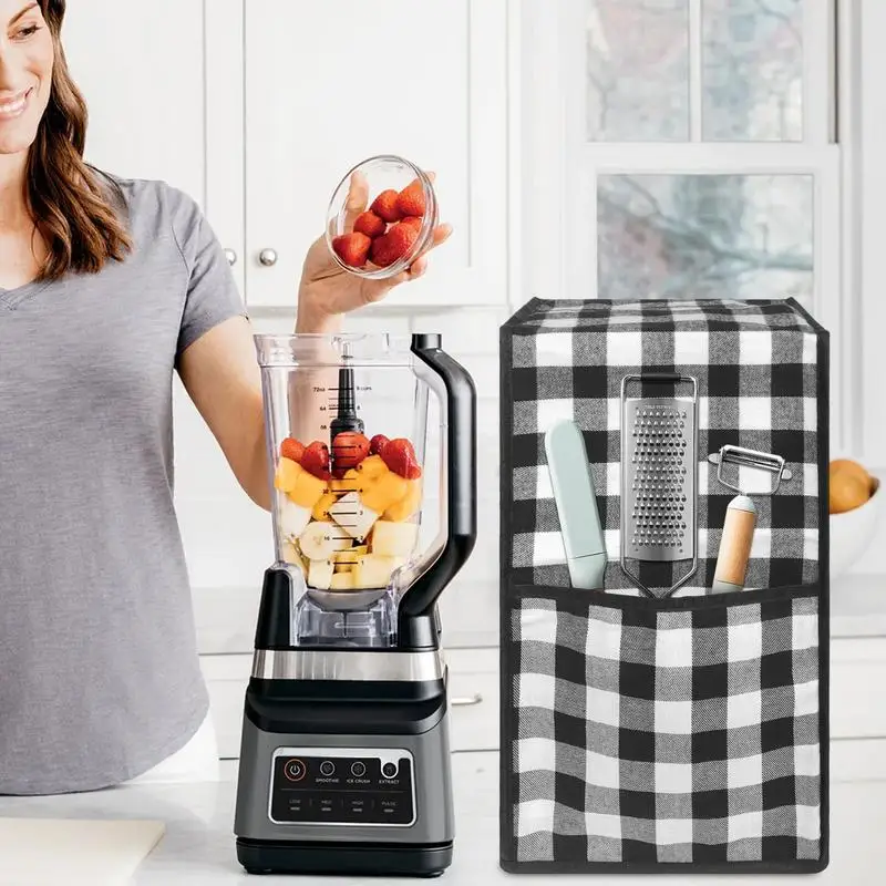 Blender Cover Anti-Scratch Kitchen Appliance Protector Cover With Accessory Pocket Kitchen Blender Storage Stand Dust Cover 3