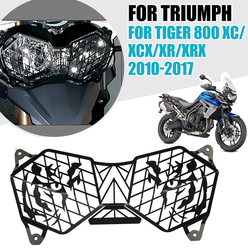 Motorcycle Headlight Grille Light Cover Grill Protection Guard For