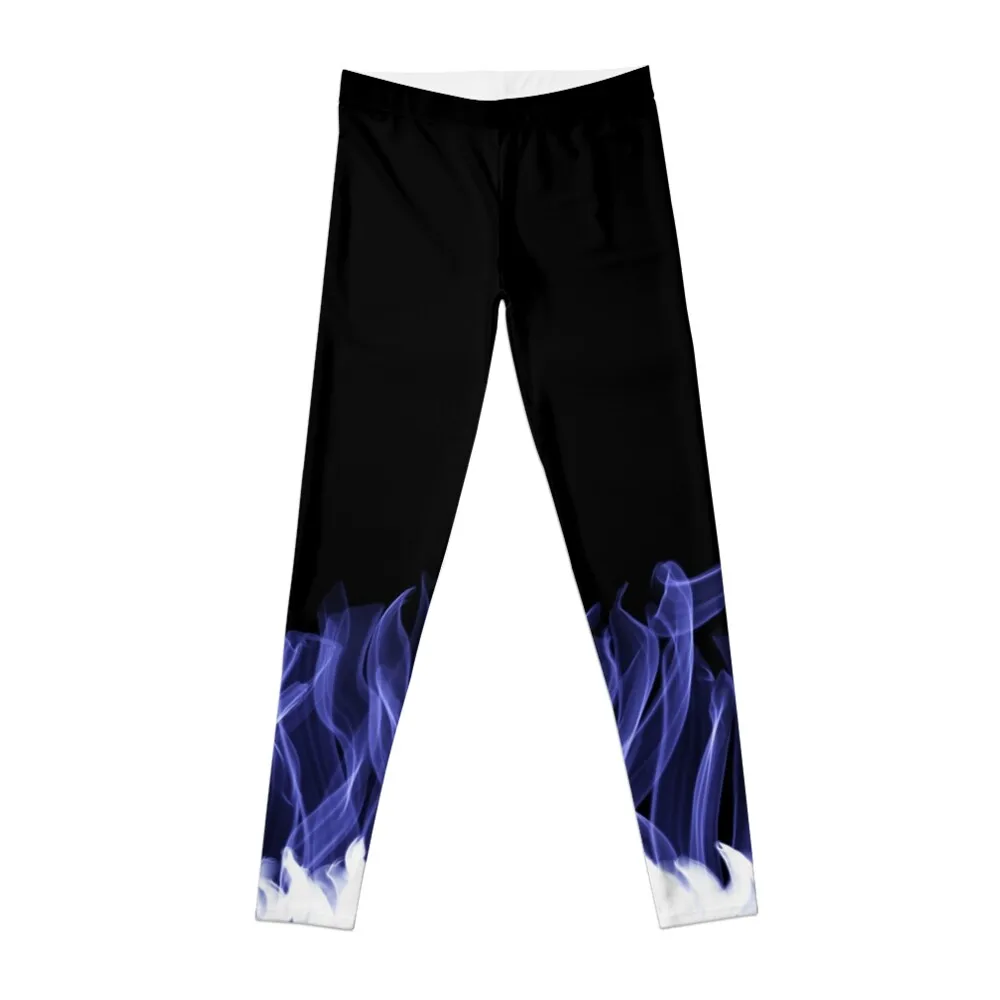 

Neon Flame and Smoke Leggings high waist flared Womens Leggings