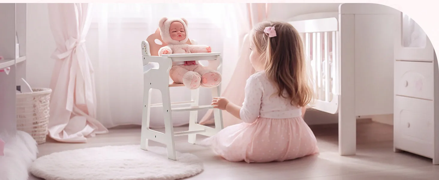 Wooden Doll High Chair