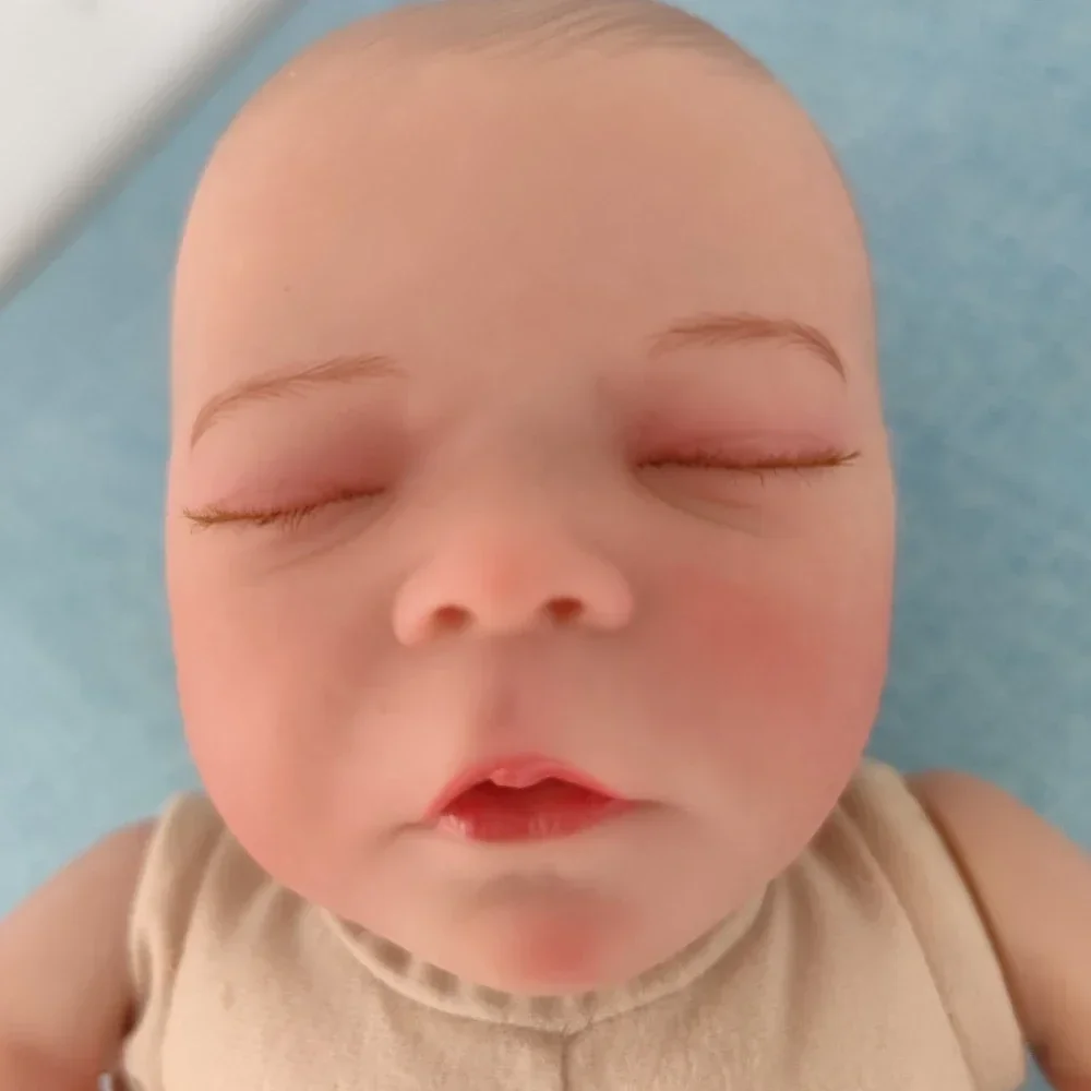 부드러운 몸매 다시 태어난  소년 인형, 살아있는  인형, 유연한 3D 피부 톤, 정맥 프리미어 인형, 45cm