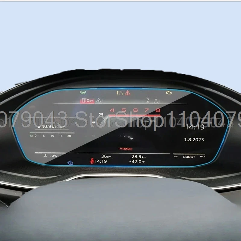 Premium Tempered Glass Dashboard Screen Protector - Anti-Scratch Interior Accessory
