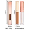 6 Colors Vegan Moisturizing Liquid Concealer Private Cosmetics Custom Logo 4